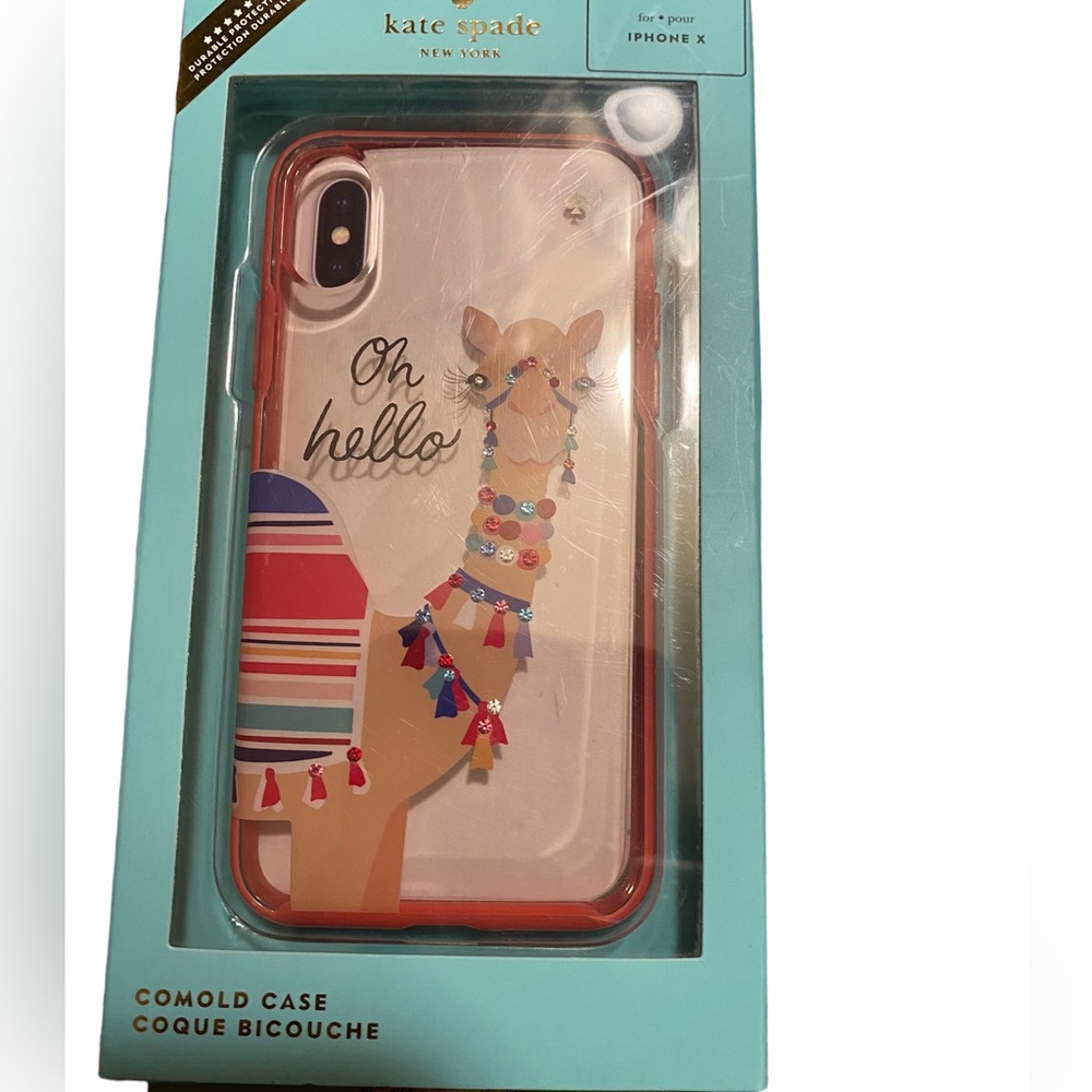 ♠️Kate Spade~New York Jeweled Camel iPhone X Phone Case New!!!